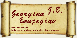Georgina Banjeglav vizit kartica